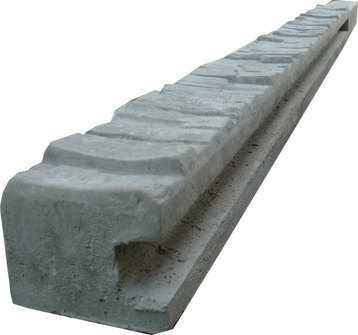 Betonový sloupek koncový na 1,0 m plot (160 cm) vzorovaný - přírodní šedá
